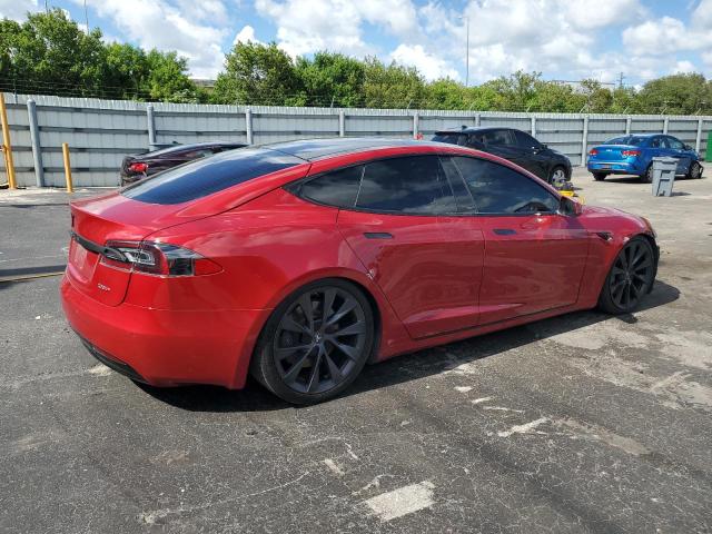 5YJSA1E25JF259091 - 2018 TESLA MODEL S Կարմիր լուսանկար 3