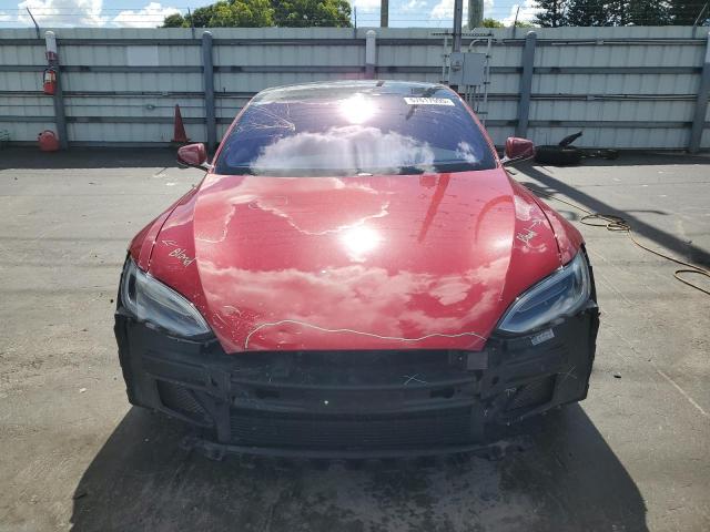 5YJSA1E25JF259091 - 2018 TESLA MODEL S Կարմիր լուսանկար 5