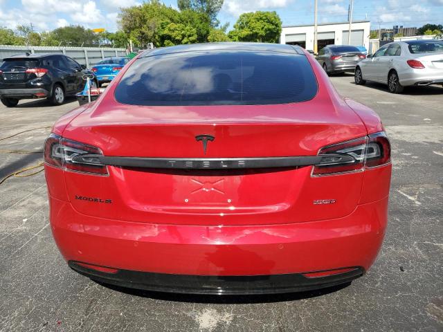 5YJSA1E25JF259091 - 2018 TESLA MODEL S Կարմիր լուսանկար 6