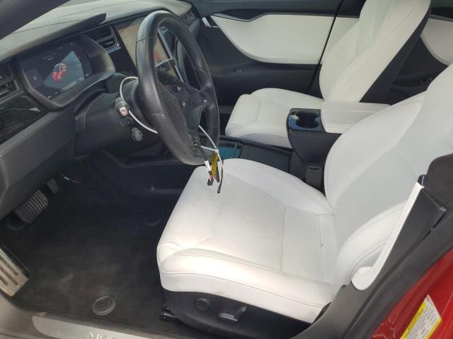 5YJSA1E25JF259091 - 2018 TESLA MODEL S Կարմիր լուսանկար 7