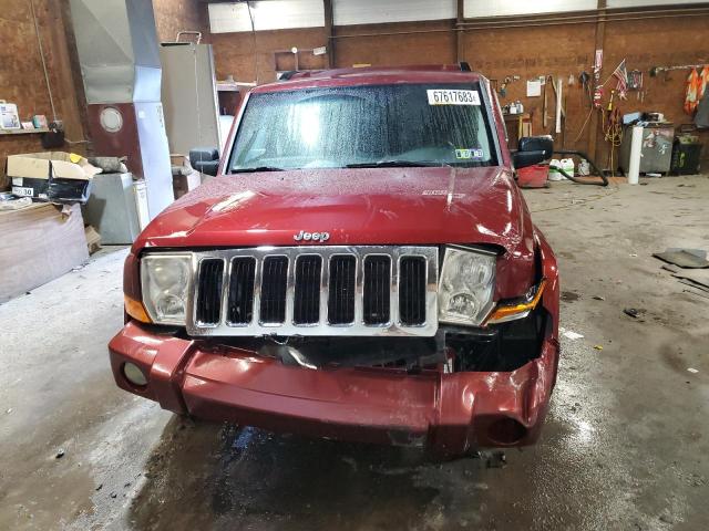 1J8HG48K77C685546 - 2007 JEEP COMMANDER MAROON photo 5