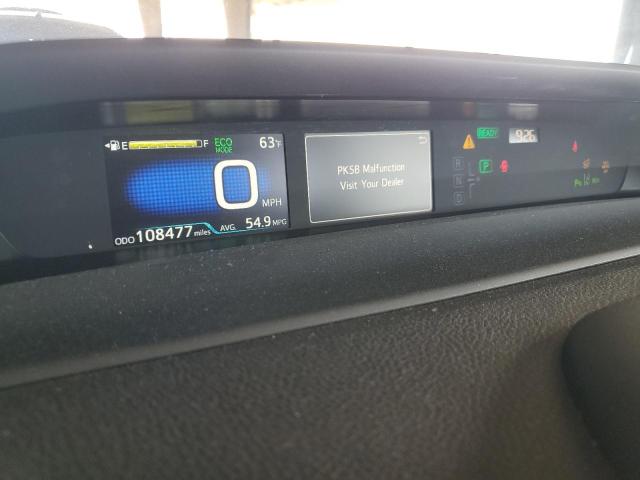 JTDKARFU9K3080016 - 2019 TOYOTA PRIUS Weiß Foto 9