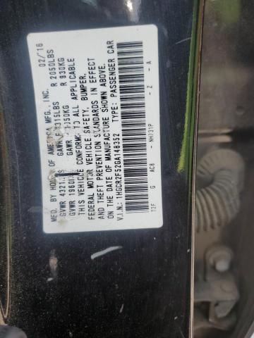 1HGCR2F52GA148352 - 2016 HONDA ACCORD SPORT Qara foto 12