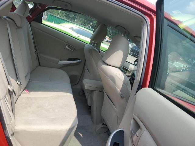 JTDKN3DU5A0012901 - 2010 TOYOTA PRIUS أحمر صورة 10