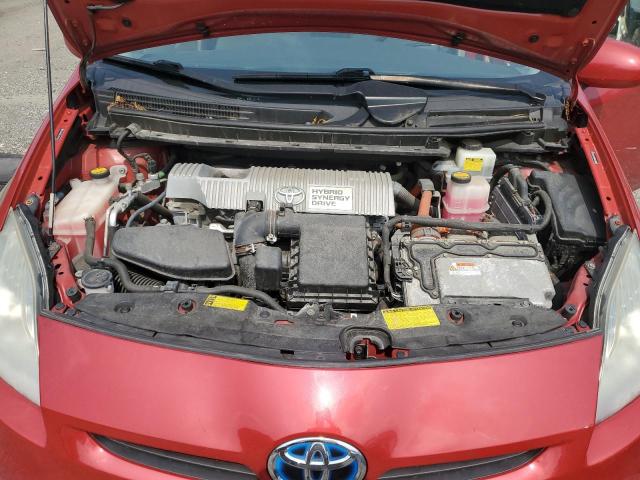 JTDKN3DU5A0012901 - 2010 TOYOTA PRIUS أحمر صورة 11