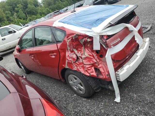 JTDKN3DU5A0012901 - 2010 TOYOTA PRIUS أحمر صورة 2