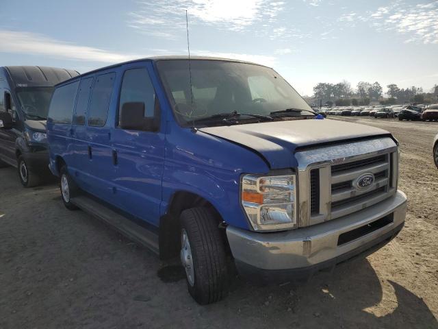 1FMNE3BL1EDA57870 - 2014 FORD ECONOLINE E350 SUPER DUTY WAGON BLUE photo 4