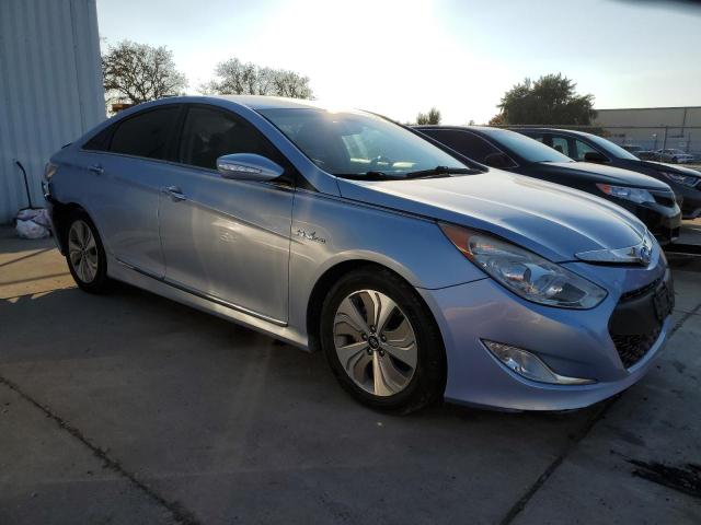 KMHEC4A41DA075596 - 2013 HYUNDAI SONATA HYBRID BLUE photo 4