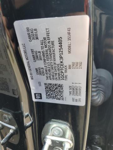 1GCPTCEK3P1254405 - 2023 CHEVROLET COLORADO LT BLACK photo 12