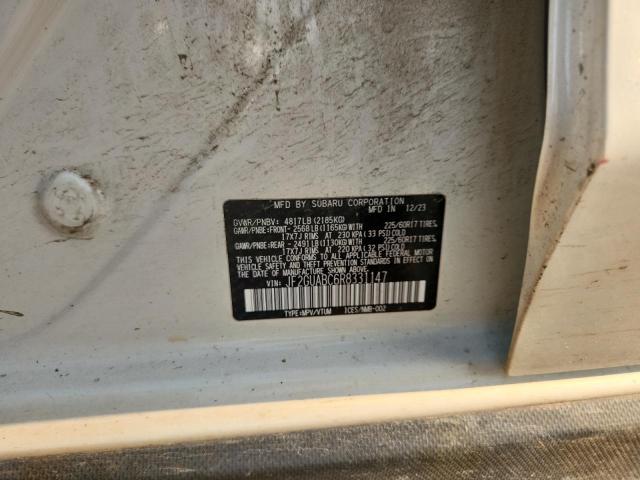 JF2GUABC6R8331147 - 2024 SUBARU CROSSTREK Ақ фото 12
