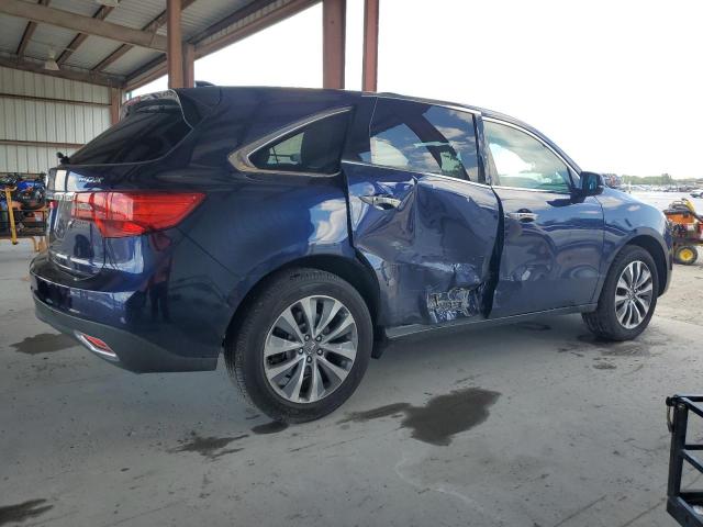 5FRYD3H43EB005622 - 2014 ACURA MDX TECHNOLOGY Կապույտ լուսանկար 3
