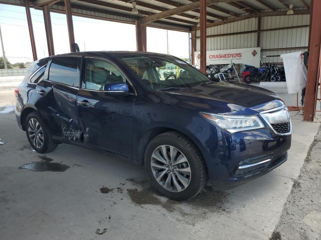 5FRYD3H43EB005622 - 2014 ACURA MDX TECHNOLOGY Կապույտ լուսանկար 4