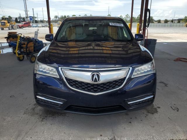 5FRYD3H43EB005622 - 2014 ACURA MDX TECHNOLOGY Կապույտ լուսանկար 5