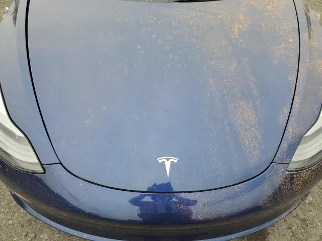 5YJ3E1EA4NF189640 - 2022 TESLA MODEL 3 蓝色 照片 11