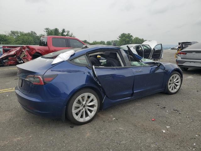5YJ3E1EA4NF189640 - 2022 TESLA MODEL 3 蓝色 照片 3