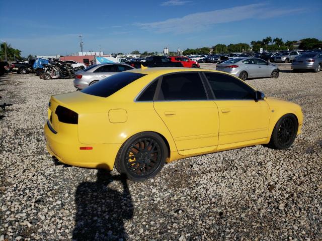 WAUGL78E77A235320 - 2007 AUDI NEW S4 QUATTRO YELLOW photo 3