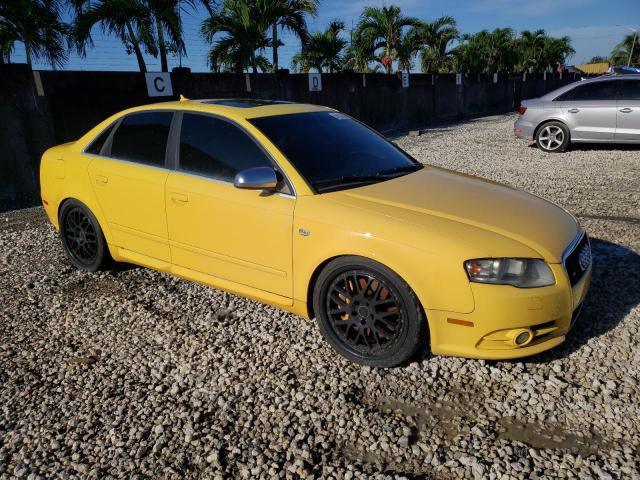 WAUGL78E77A235320 - 2007 AUDI NEW S4 QUATTRO YELLOW photo 4