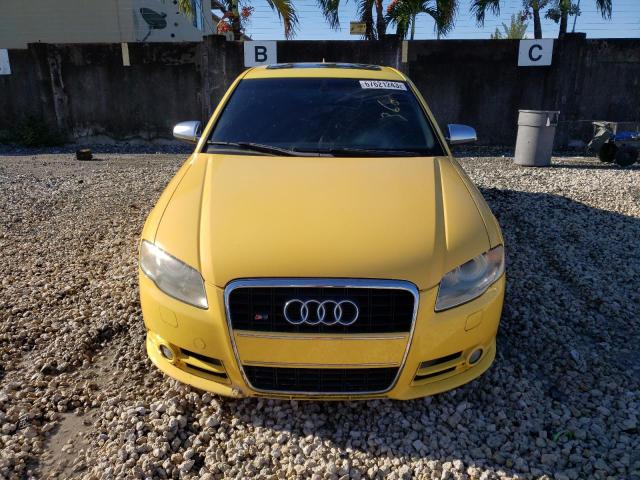 WAUGL78E77A235320 - 2007 AUDI NEW S4 QUATTRO YELLOW photo 5