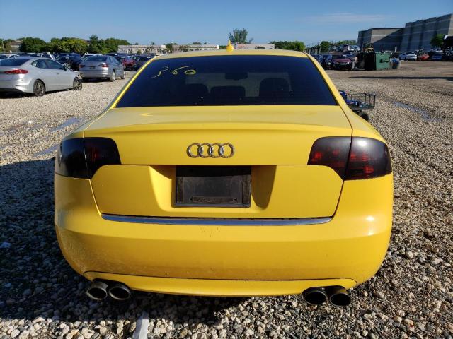 WAUGL78E77A235320 - 2007 AUDI NEW S4 QUATTRO YELLOW photo 6