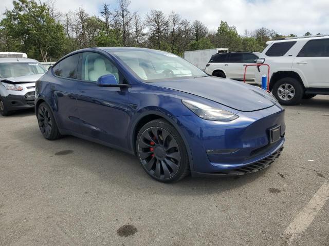 7SAYGDEF6PF584681 - 2023 TESLA MODEL Y BLUE photo 4