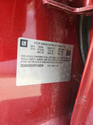 2G4GK5EXXF9190234 - 2015 BUICK REGAL Kasztanowy zdjęcie 12