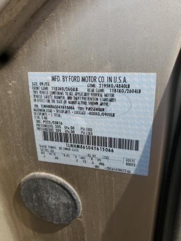 1LNHM86S04Y615066 - 2004 LINCOLN LS 银色 照片 12