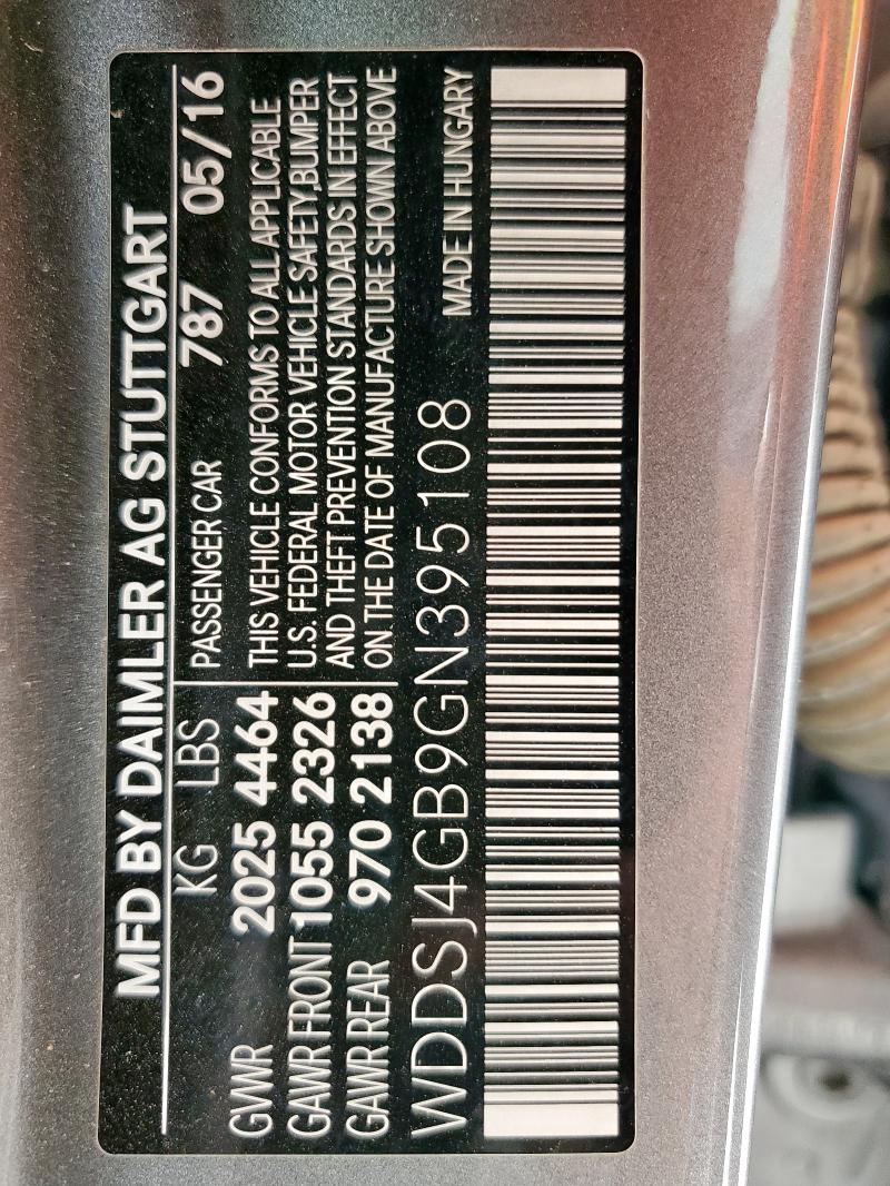 WDDSJ4GB9GN395108 - 2016 MERCEDES-BENZ CLA 250 4MATIC CHARCOAL photo 24