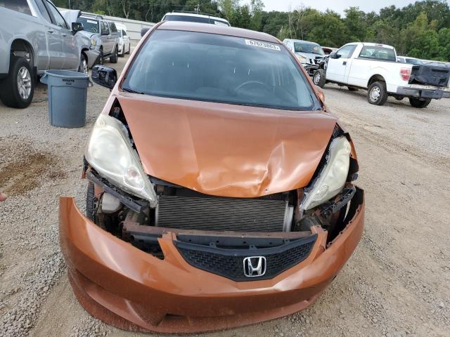 JHMGE88439S036285 - 2009 HONDA FIT SPORT ORANGE photo 5