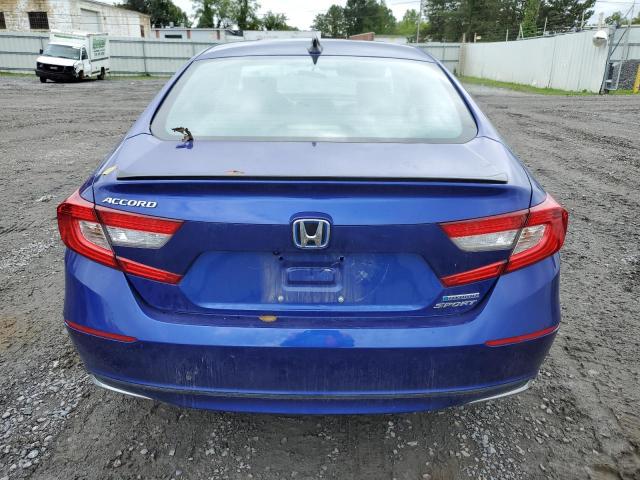 1HGCV3F27NA032486 - 2022 HONDA ACCORD HYBRID SPORT BLUE photo 6