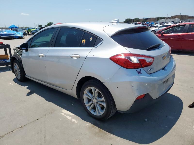 3G1BE6SMXKS587809 - 2019 CHEVROLET CRUZE LT Күміс фото 2