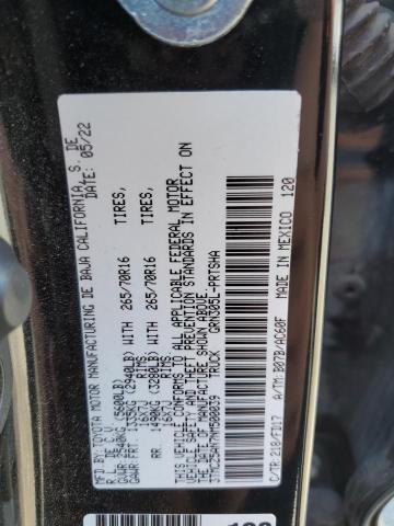 3TMCZ5AN7NM500039 - 2022 TOYOTA TACOMA DOUBLE CAB 黑色 照片 12