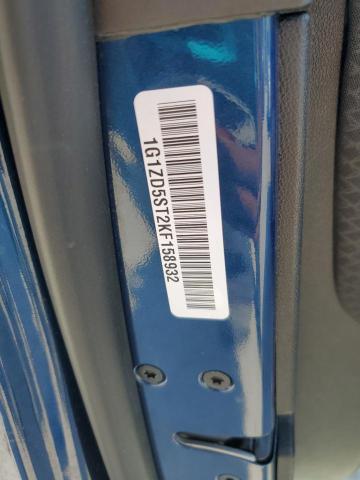 1G1ZD5ST2KF158932 - 2019 CHEVROLET MALIBU LT Көк фото 13