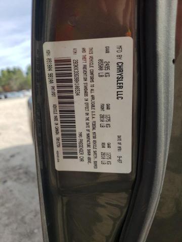 2B3KK33G98H106534 - 2008 DODGE CHARGER SXT GRAY photo 12