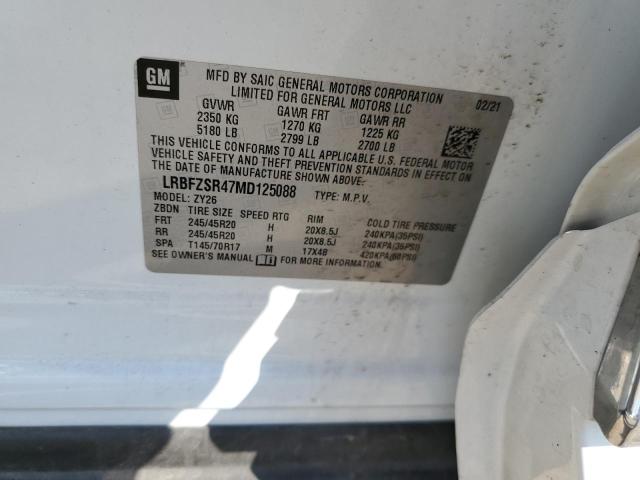 LRBFZSR47MD125088 - 2021 BUICK ENVISION AVENIR WHITE photo 12