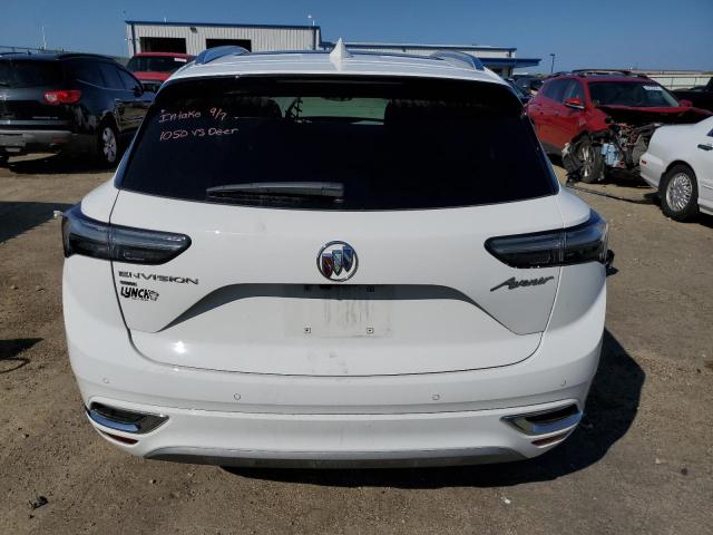 LRBFZSR47MD125088 - 2021 BUICK ENVISION AVENIR WHITE photo 6