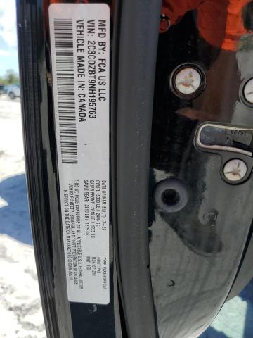 2C3CDZBT9NH195763 - 2022 DODGE CHALLENGER R/T BLACK photo 12