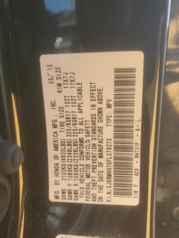5J6RM4H76FL079275 - 2015 HONDA CR-V EXL BLACK photo 14