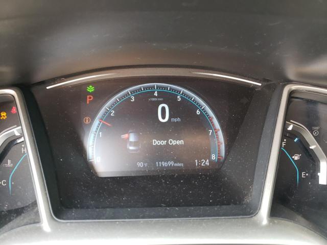 19XFC1F70GE020018 - 2016 HONDA CIVIC EXL Արծաթագույն լուսանկար 9