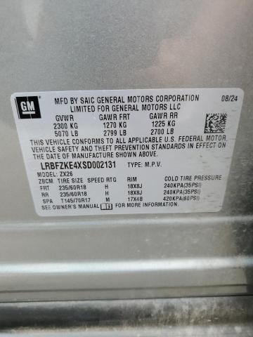 LRBFZKE4XSD002131 - 2025 BUICK ENVISION PREFERRED GRAY photo 14