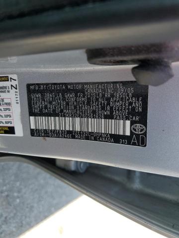 2T1KR32E76C561626 - 2006 TOYOTA COROLLA MA XR SILVER photo 12