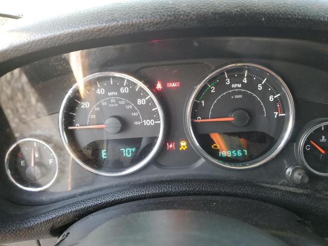 1C4BJWDG6CL201744 - 2012 JEEP WRANGLER U SPORT ვერცხლისფერი ფოტო 9