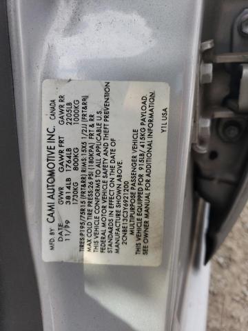 2CNBE13C3Y6921200 - 2000 CHEVROLET TRACKER SILVER photo 12