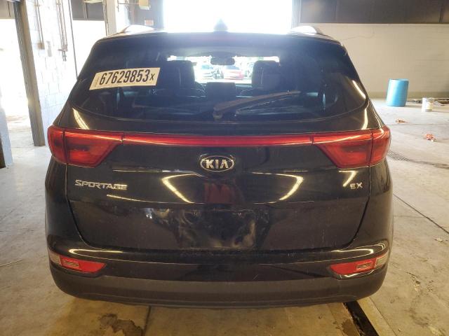 KNDPNCAC9H7172024 - 2017 KIA SPORTAGE EX BLACK photo 6