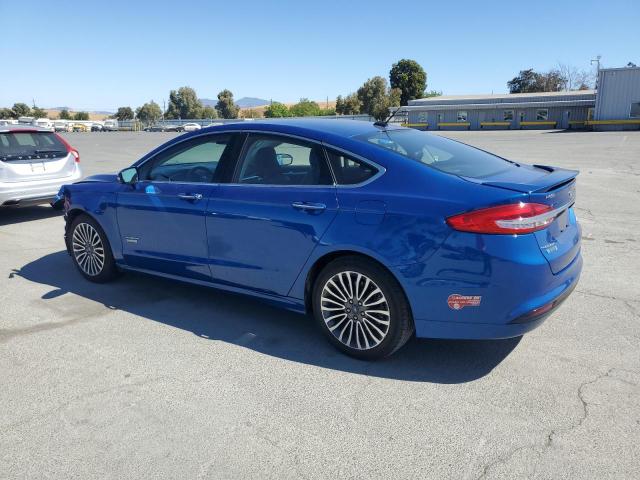 3FA6P0SU0HR354608 - 2017 FORD FUSION TITANIUM PHEV ლურჯი ფოტო 2