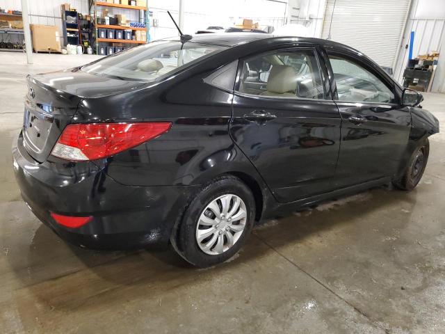 KMHCT4AE7CU168913 - 2012 HYUNDAI ACCENT GLS BLACK photo 3