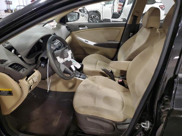 KMHCT4AE7CU168913 - 2012 HYUNDAI ACCENT GLS BLACK photo 7