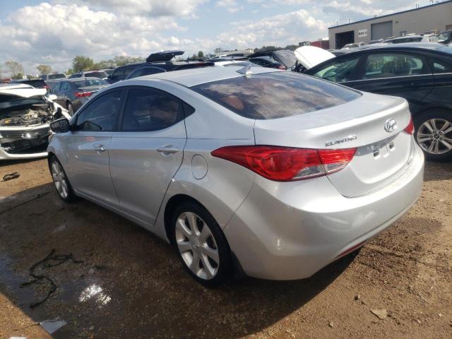 5NPDH4AE7DH243180 - 2013 HYUNDAI ELANTRA GLS SILVER photo 2