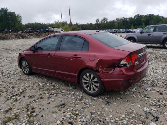 2HGFA1F9XAH520899 - 2010 HONDA CIVIC EXL RED photo 2