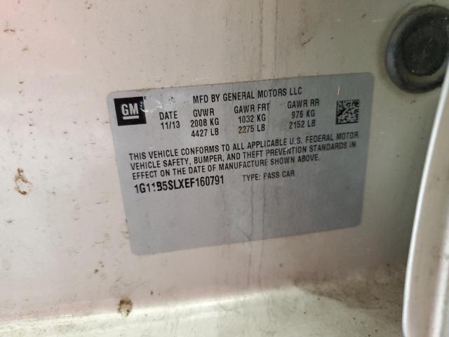 1G11B5SLXEF160791 - 2014 CHEVROLET MALIBU LS 米色 照片 12