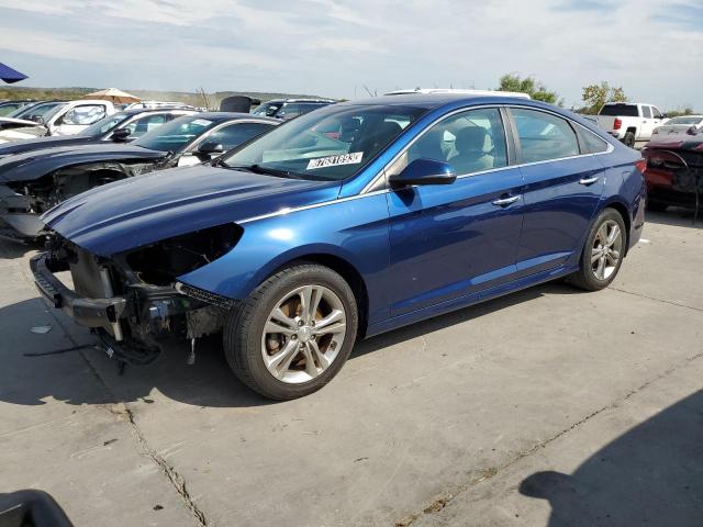 5NPE34AF2KH732420 - 2019 HYUNDAI SONATA LIMITED BLUE photo 1